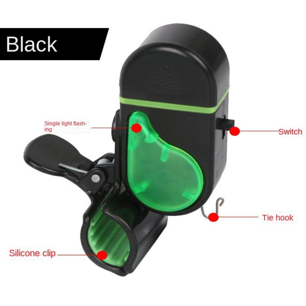 Высокочувствительный рыболовный сигнализатор, звуковой сигнализатор для удочки, аксессуары для рыбалки, сигнализатор поклевки рыбы Black Single Light Alarm