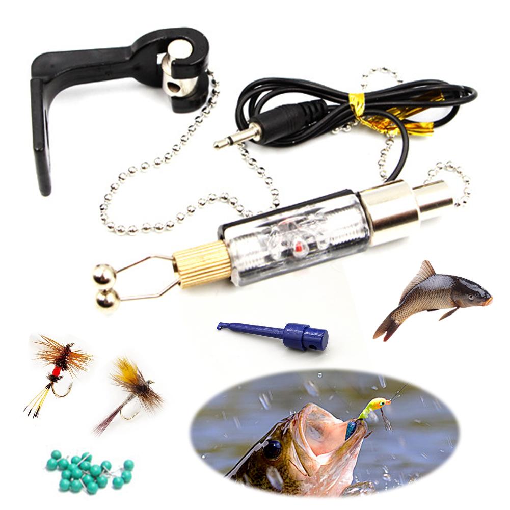 Светодиодный сигнализатор поклевки из нержавеющей стали, сигнализатор поклевки, набор для крепления цепи, рыболовный инструмент, сигнализатор приманки, аксессуары для рыбы