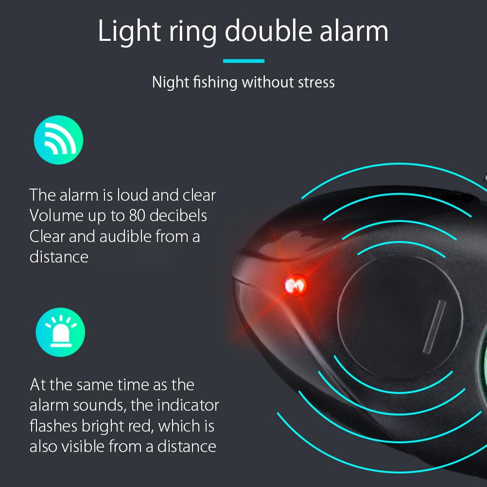 Автоматический сигнализатор поклевки Высокочувствительный электронный сигнализатор поклевки Свет Сигнализатор поклевки Локатор Клипса